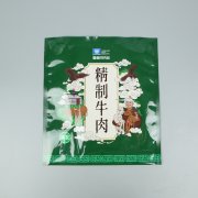 精致牛肉+亮面塑料復合+三邊封